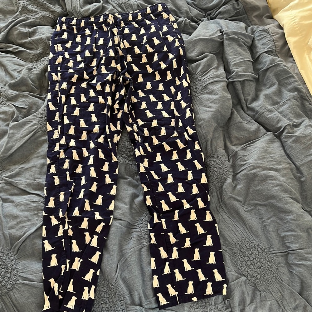 J Crew Labrador Pajama Pants Medium navy blue worn 1x